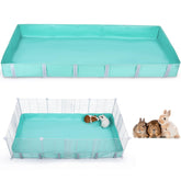 Guinea Pig Cage Liner, Waterproof Liner for Guinea Pigs, Guinea Pig Bedding with Tarp Bottom for C&C Grids, Cage Liners for Guinea Pig, Bunny, Hamster, Rabbit,Not Include Cage,56 * 28 inches